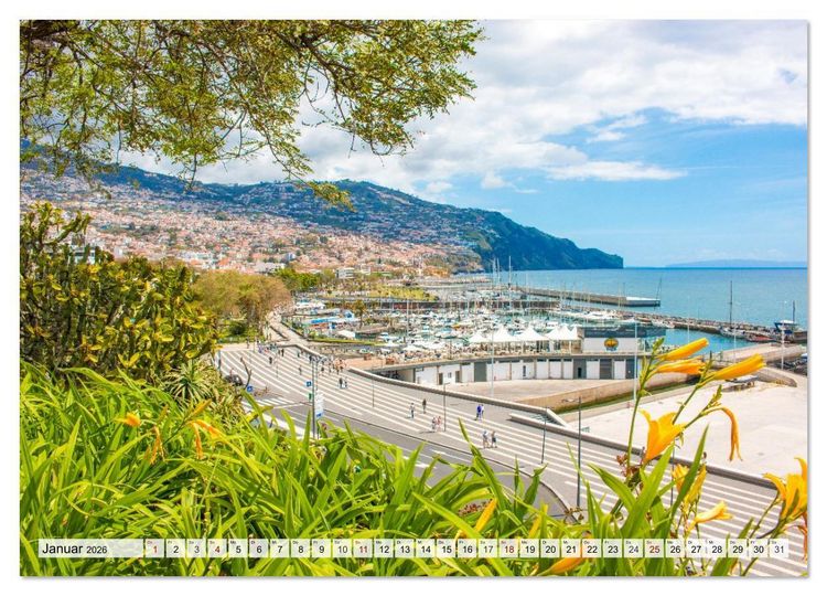 Produktbild: Funchal &ndash; Madeiras Seele am Atlantik (Wandkalender 2026 DIN A2 quer), CALVENDO Monatskalender