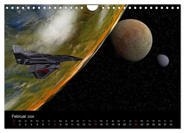 Produktbild: Fantasie-Planeten (Wandkalender 2026 DIN A4 quer), CALVENDO Monatskalender