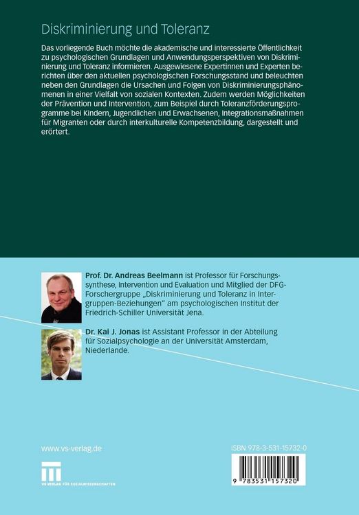 Produktbild: Diskriminierung und Toleranz