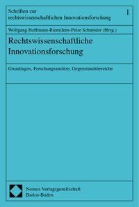 Produktbild: Rechtswissenschaftliche Innovationsforschung