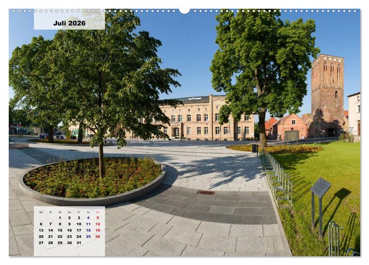 Produktbild: Prenzlau - Stadt im Herzen der Uckermark (Wandkalender 2026 DIN A2 quer), CALVENDO Monatskalender