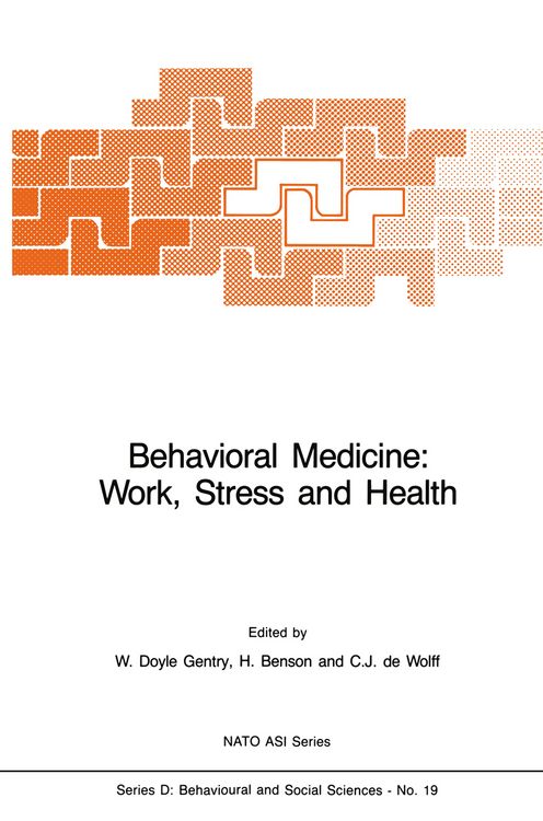 Produktbild: Behavioral Medicine: Work, Stress and Health