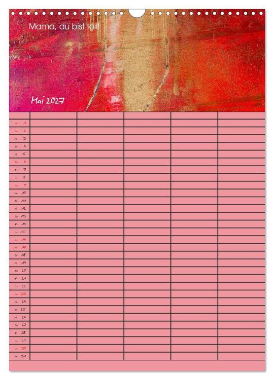 Produktbild: Gl&uuml;ckstage (Wandkalender 2027 DIN A3 hoch), CALVENDO Monatskalender