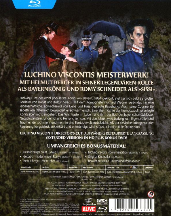 Produktbild: Ludwig II. - Director's Cut (Filmjuwelen) (+ Bonus-DVD)