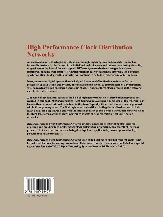 Produktbild: High Performance Clock Distribution Networks