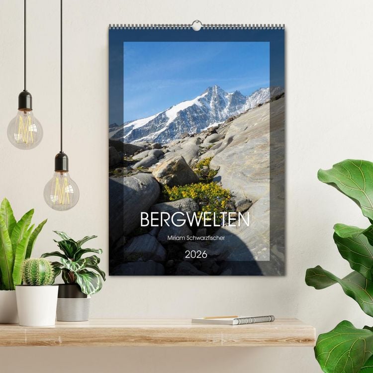 Produktbild: Bergwelten Wandkalender (Wandkalender 2026 DIN A2 hoch), CALVENDO Monatskalender