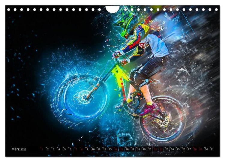 Produktbild: Downhill Explosion (Wandkalender 2026 DIN A4 quer), CALVENDO Monatskalender