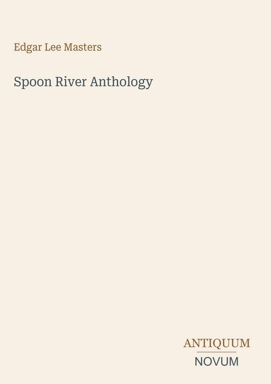 Produktbild: Spoon River Anthology