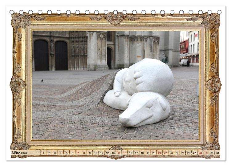Produktbild: Hunde sind Kunst (Tischkalender 2026 DIN A5 quer), CALVENDO Monatskalender