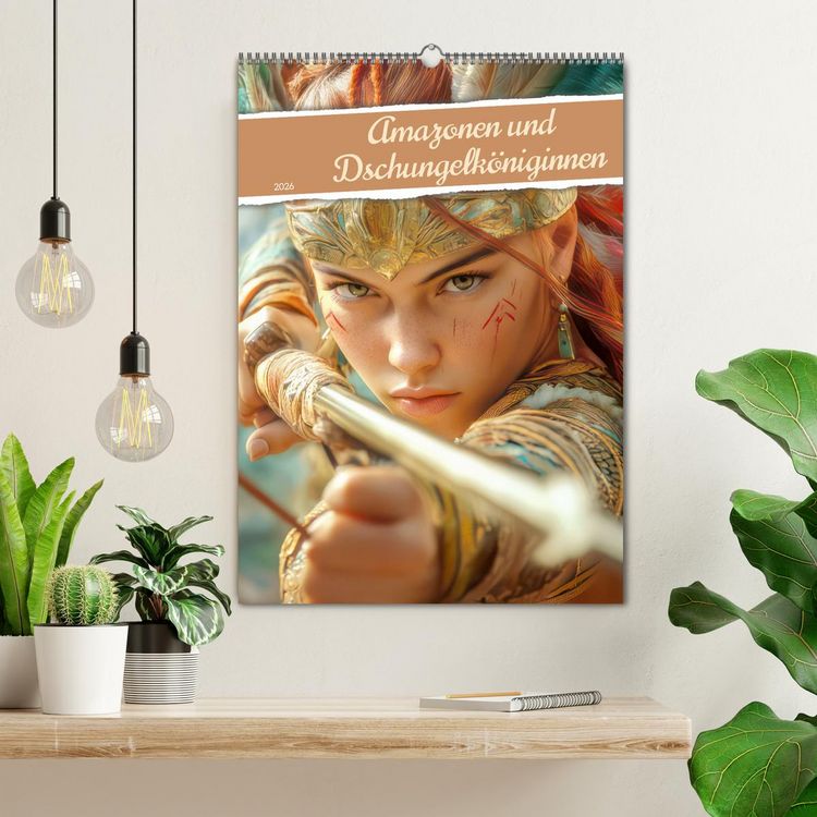 Produktbild: Amazonen und Dschungelk&ouml;niginnen (Wandkalender 2026 DIN A2 hoch), CALVENDO Monatskalender