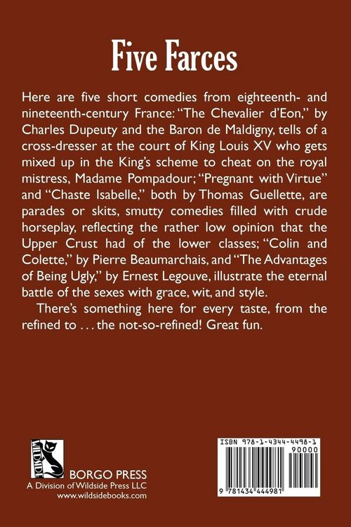 Produktbild: The Chevalier d'Eon and Other Short Farces from the Eighteenth- and Nineteenth-Century French Theatre