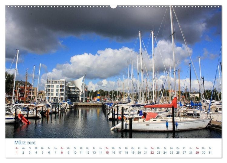 Produktbild: Eckernf&ouml;rde 2026. Impressionen rund um den Hafen (hochwertiger Premium Wandkalender 2026 DIN A2 quer), Kunstdruck in Hochglanz
