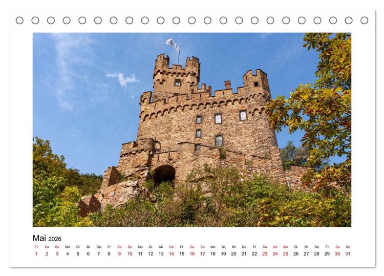 Produktbild: Am sch&ouml;nen Mittelrhein (Tischkalender 2026 DIN A5 quer), CALVENDO Monatskalender