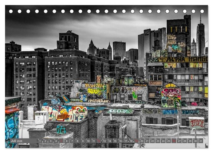 Produktbild: New York City - Color Glam Edition (Tischkalender 2026 DIN A5 quer), CALVENDO Monatskalender
