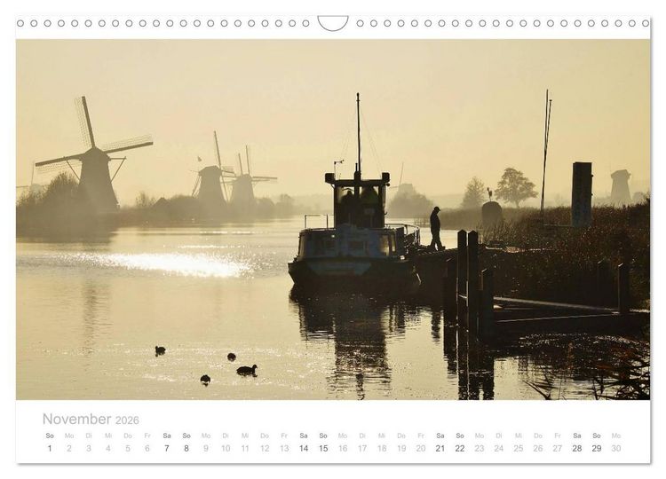 Produktbild: Polderlandschaften in Holland (Wandkalender 2026 DIN A3 quer), CALVENDO Monatskalender