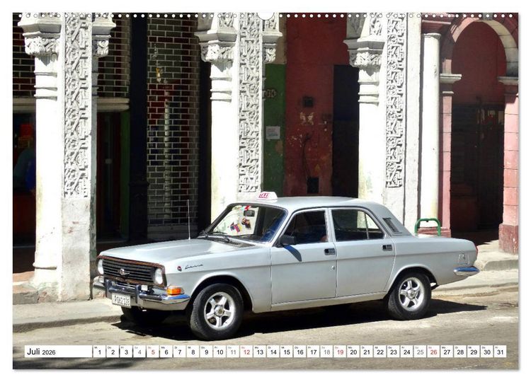 Produktbild: Auto-Legende Wolga - Ein Oldtimer aus der UdSSR auf Kuba (Wandkalender 2026 DIN A2 quer), CALVENDO Monatskalender