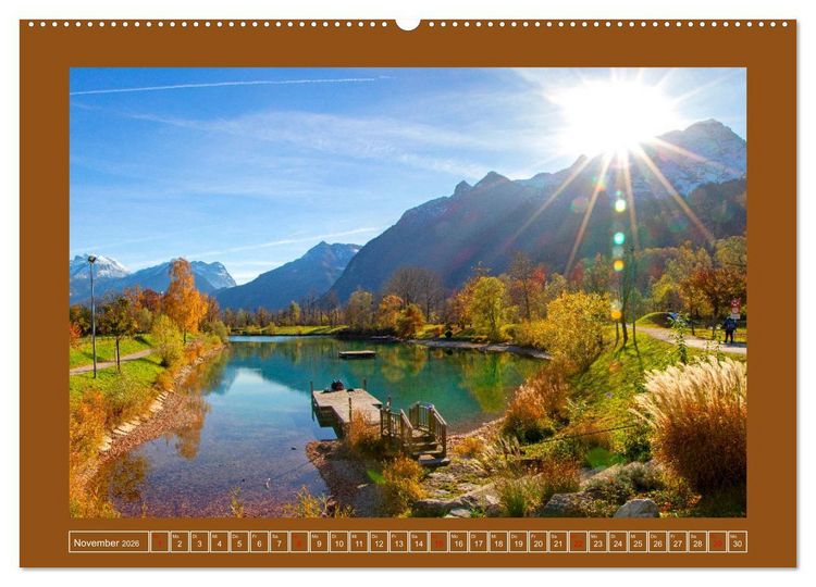 Produktbild: Herzliche Gr&uuml;&szlig;e aus Kuchl (hochwertiger Premium Wandkalender 2026 DIN A2 quer), Kunstdruck in Hochglanz