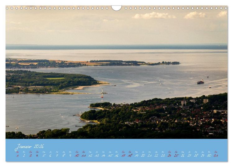 Produktbild: Kiel aus der Luft - Die Stadt an der F&ouml;rde aus dem Ballon fotografiert (Wandkalender 2026 DIN A3 quer), CALVENDO Monatskalender