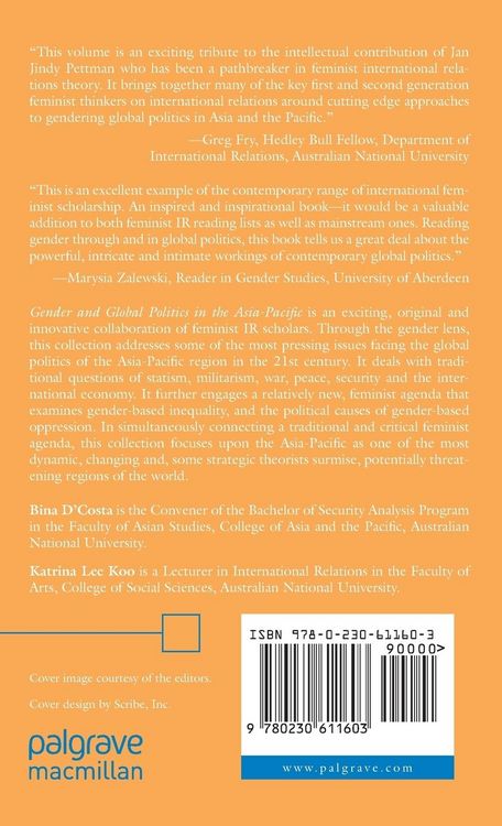 Produktbild: Gender and Global Politics in the Asia-Pacific