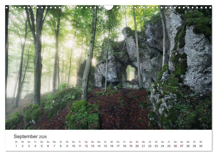Produktbild: Fr&auml;nkische Schweiz &ndash; Zwischen Burgen, H&ouml;hlen und W&auml;ldern (Wandkalender 2026 DIN A3 quer), CALVENDO Monatskalender