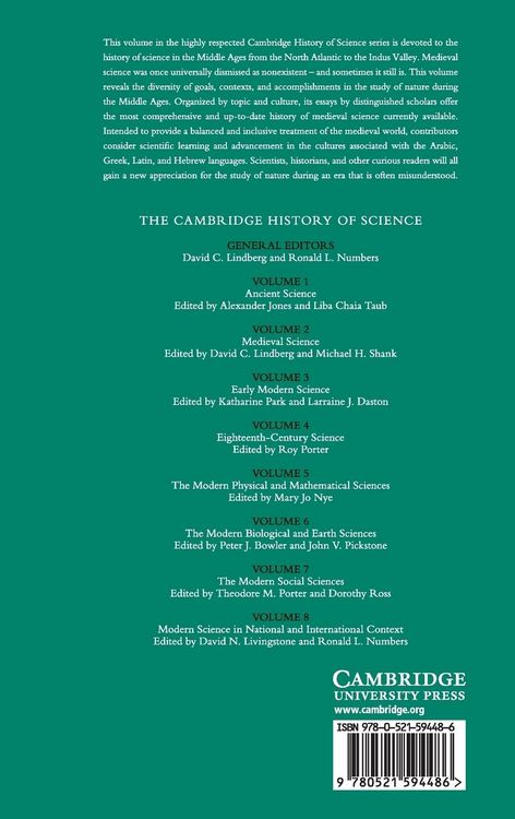 Produktbild: The Cambridge History of Science