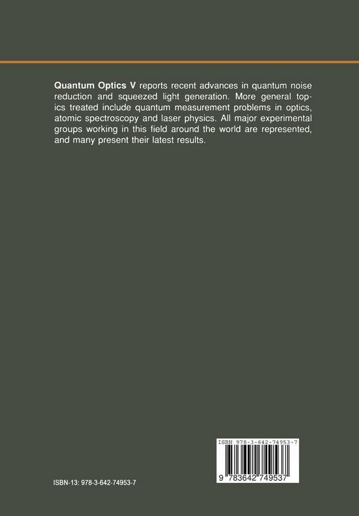 Produktbild: Quantum Optics V