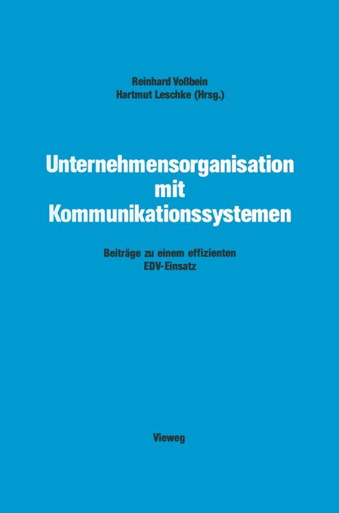 Produktbild: Unternehmensorganisation mit Kommunikationssystemen