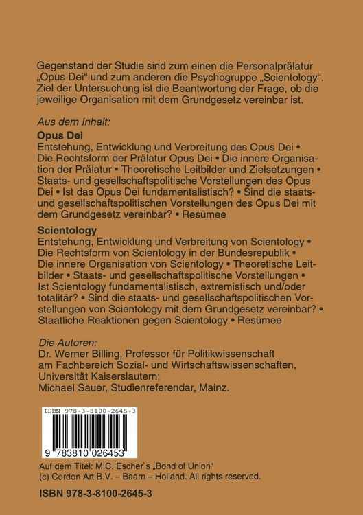 Produktbild: Opus Dei und Scientology