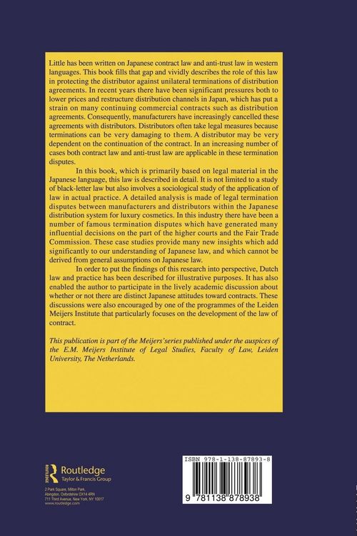 Produktbild: Japanese Contract and Anti-Trust Law