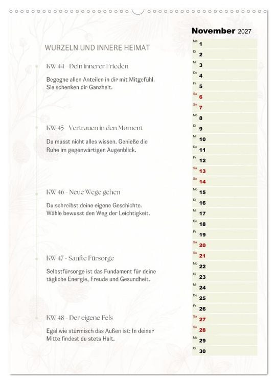Produktbild: SEELENKOMPASS (Wandkalender 2027 DIN A2 hoch), CALVENDO Monatskalender