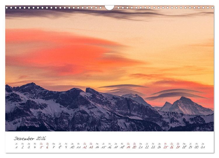 Produktbild: Schweizer Berglandschaften (Wandkalender 2026 DIN A3 quer), CALVENDO Monatskalender