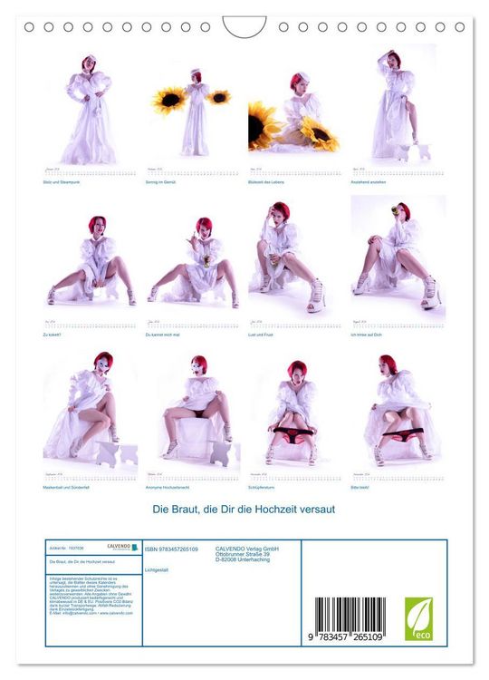 Produktbild: Die Braut, die Dir die Hochzeit versaut (Wandkalender 2026 DIN A4 hoch), CALVENDO Monatskalender