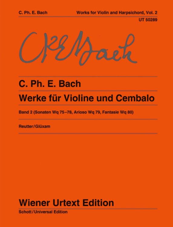 Produktbild: Bach, C: Werke für Violine und obligates Cembalo