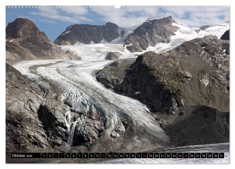 Produktbild: Fantastische Schweizer Bergwelt - Gipfel und Gletscher (hochwertiger Premium Wandkalender 2026 DIN A2 quer), Kunstdruck in Hochglanz