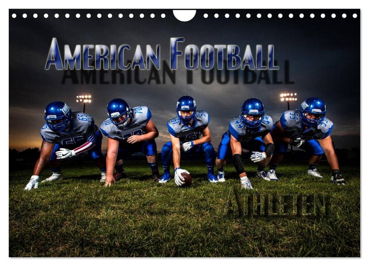 Produktbild: American Football - Athleten (Wandkalender 2026 DIN A4 quer), CALVENDO Monatskalender