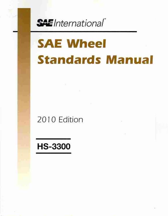 Produktbild: Sae Wheel Standards Manual