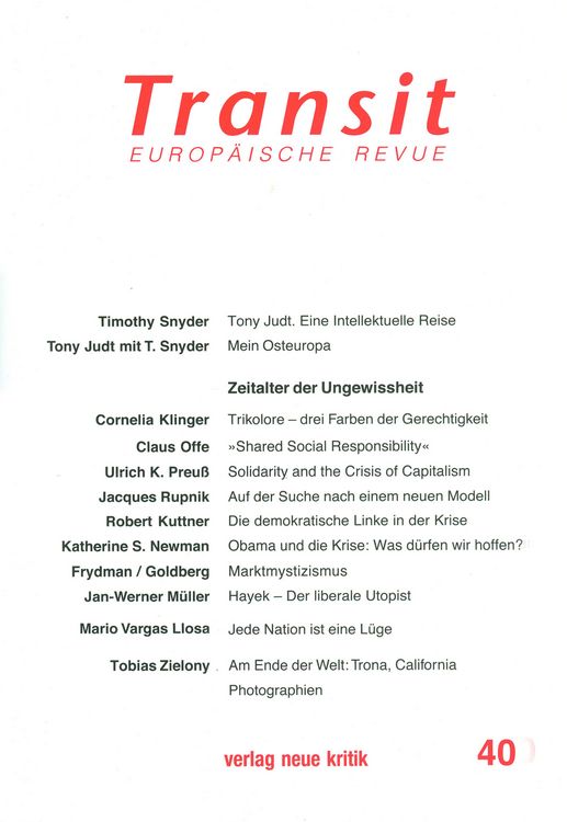 Produktbild: Transit 40. Europ&auml;ische Revue