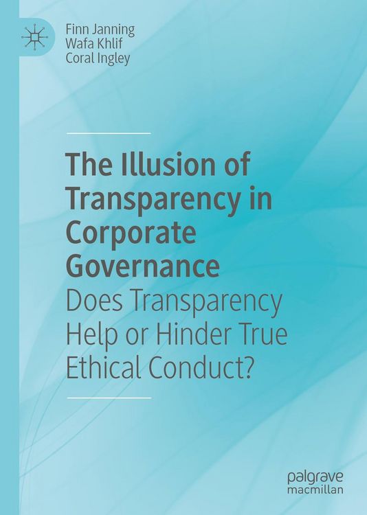 Produktbild: The Illusion of Transparency in Corporate Governance