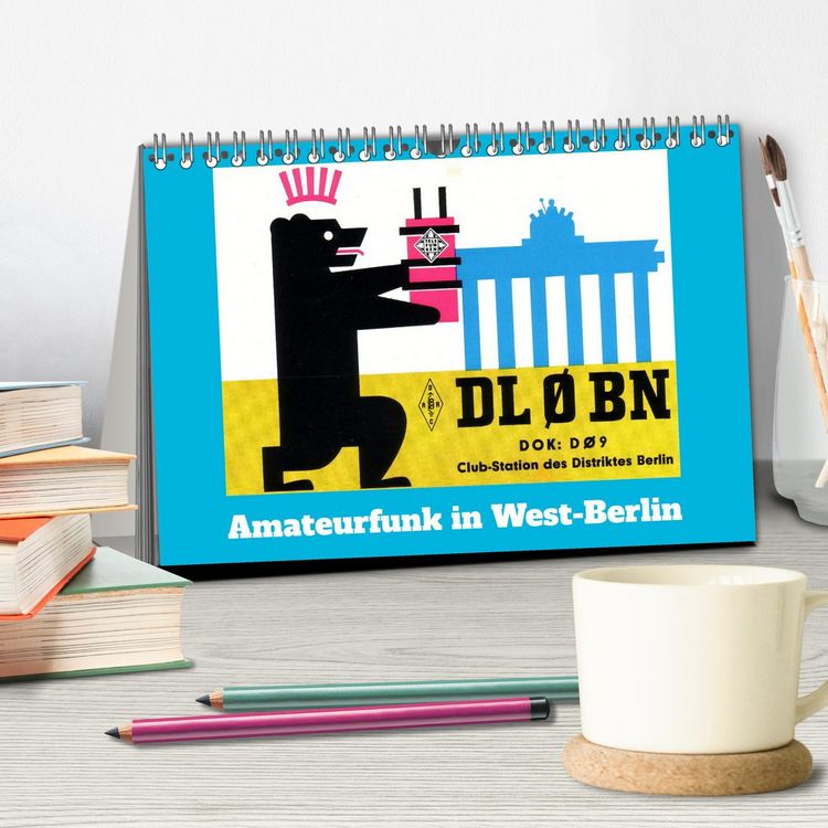 Produktbild: Amateurfunk in West-Berlin (Tischkalender 2026 DIN A5 quer), CALVENDO Monatskalender