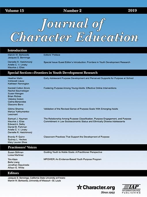 Produktbild: Journal of Character Education