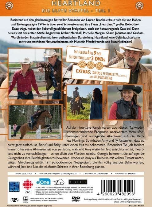 Produktbild: Heartland - Paradies f&uuml;r Pferde - Staffel 11.1 [3 DVDs]