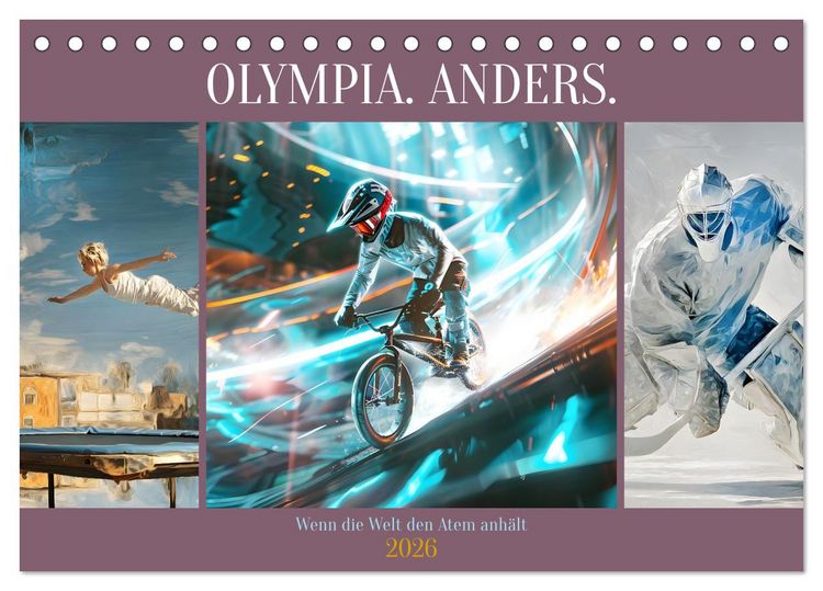 Produktbild: Olympia. Anders. (Tischkalender 2026 DIN A5 quer), CALVENDO Monatskalender