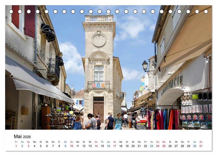 Produktbild: Frankreichs sch&ouml;nste D&ouml;rfer - Saintes Maries de la Mer (Tischkalender 2026 DIN A5 quer), CALVENDO Monatskalender