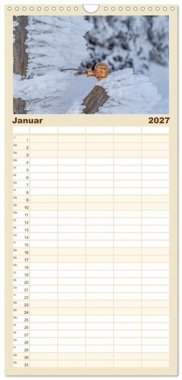 Produktbild: Familienplaner 2027 - Tabakpfeifenkunst mit 5 Spalten (Wandkalender, 21 x 45 cm) CALVENDO