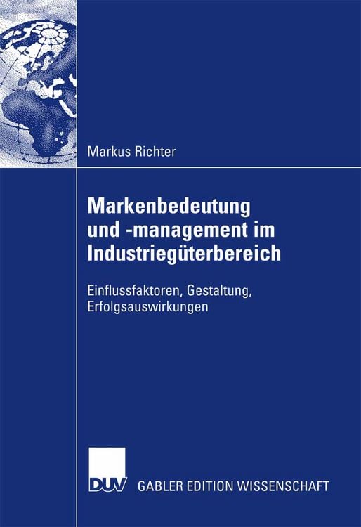 Produktbild: Markenbedeutung und -management im Industrieg&uuml;terbereich