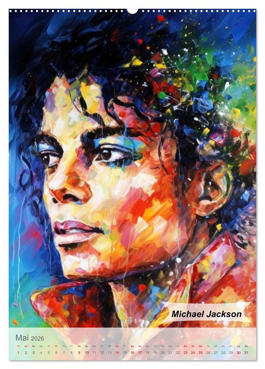 Produktbild: POP Legenden in Pop-Art (Wandkalender 2026 DIN A2 hoch), CALVENDO Monatskalender