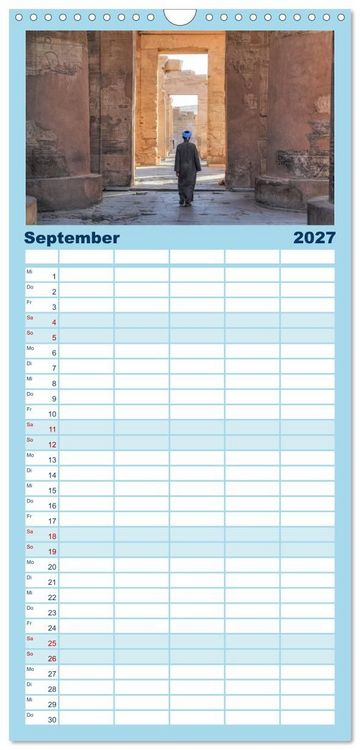 Produktbild: Familienplaner 2027 - &Auml;gypten mit 5 Spalten (Wandkalender, 21 x 45 cm) CALVENDO