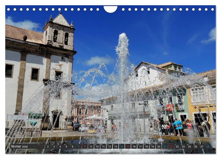 Produktbild: Salvador de Bahia &ndash; Br&eacute;sil (Calendrier mural 2026 DIN A4 vertical), CALVENDO calendrier mensuel