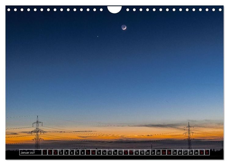 Produktbild: Faszination Mond - der etwas andere Mondkalender (Wandkalender 2027 DIN A4 quer), CALVENDO Monatskalender
