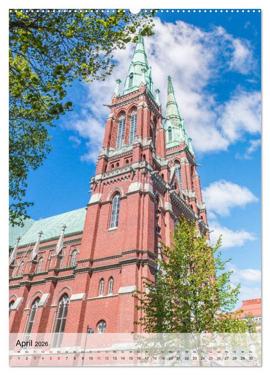 Produktbild: Helsinki - Sehensw&uuml;rdigkeiten (hochwertiger Premium Wandkalender 2026 DIN A2 hoch), Kunstdruck in Hochglanz